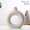 Jarrón de cerámica creativo de Amazon, adornos geométricos para sala de estar, mesa de comedor, porche, decoración del hogar