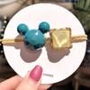 Goma para el pelo de niña con Mickey Mouse de Dongdaemun, Corea, Accesorio para el pelo, Cuerda para el pelo estilo coreano, Anillo para el pelo de mujer, Alta elasticidad