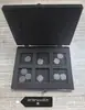 Caja de chips con ranura de plástico, silicona, cristal, BGA, componentes electrónicos aeroespaciales, IC, caja de embalaje de espuma antiestática