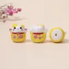 Nova cor gato requintado DIY acessórios de joias vintage gato da sorte de cerâmica contas soltas gato da sorte de cerâmica pintada