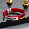 Pulsera de Equipo Nacional para el Mundial 2026 de Estados Unidos, Canadá y México, Pulsera para Muñeca de Fanático del Fútbol, Pulsera Tejida de Regalo Souvenir