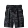 Shorts esportivos masculinos de verão, respiráveis, de secagem rápida, elásticos, de seda gelada, plus size, calças de malha, praia, calças grandes e finas