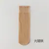 Calcetines finos cortos antienganche antideslizantes 2025 de caña corta de cristal para mujer, medias de seda al por mayor antienganche