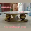 Base de soporte para mesa de centro apartamento estante de mesita de noche pata mesa trípode mármol lateral placa de roca soporte de ángulo pequeño piso