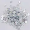 Gipsófila color AB superficie de escamas de pez 6 mm blanco AB redondo resina taladro plano decoración para uñas DIY accesorios hechos a mano