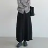 Calça de maternidade 2026 outono e inverno, calça casual ampla de lã drapeada, estilo coreano, emagrece para corpo tipo pera, calça cropped