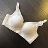 Sujetador Push-Up de Encaje Sin Costuras para Busto Pequeño Transpirable Inalámbrico con Soporte Anticaída Ajustable para Mujeres