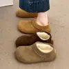 Zapatos Birkenstock Retro Little Potato para Mujer Nuevos Invierno 2026 Ropa Exterior Acolchado de Terciopelo Botas de Nieve Gruesas Zapatos Cálidos de Algodón
