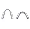Alambre Protector de Cierre en Forma de U de Plata de Ley S925 Accesorios para Joyería de Plata Hechos a Mano para Bricolaje Cierre de Extremo de Tubo en Forma de U Cierre Lateral Cierre de Plata