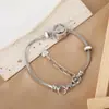 Pulseira de Venda Quente Transfronteiriça Moda Europeia e Americana Design Banhado a Cobre Cravejado com Zircônia Amor Geométrico Redondo Pulseira Novo Produto