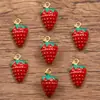 1 Colgante de Fruta 3D Galvanizado al Vacío Hecho de Acero Inoxidable 304 para Colgar, con Diseños de Cereza, Fresa, Uva y Plátano