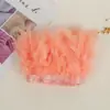 Directo de fábrica pieza de rasgar fuego tela de plumas accesorios hechos a mano diy ropa falda plumas decorativas venta al por mayor