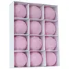 Bolas de Navidad Flocadas Transfronterizas 6cm/12Pzas, Adornos para Árbol de Navidad de Forma Única, Set Navideño de Plástico Terciopelo, Estilo Europeo