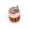 Amazon nuevo molinillo de mano para cigarrillos de 63 mm con cajón molinillo de aleación de zinc molinillo de goma para cigarrillos