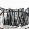 Saia plissada listrada coreana com acessórios de cabelo diy embalagem de caixa de presente para roupas chapéu buquê material saia fita de fio de neve
