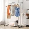 Secador de Ropa Plegable de Pie para Interiores con Barra Única, Colgador de Ropa para Dormitorio, Soporte Sencillo para Secar Ropa en Casa