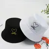 Sombreros, Sombreros de Pescador, Sombreros de Cubeta con Bordado de Doble Cara de Estilo Japonés Transfronterizos de Moda para Hombres y Mujeres, Sombreros de Sol Estudiantiles de Moda y Versátiles