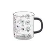 Taza de Lavado de Plástico con Dibujos Animados para el Hogar Baño Taza Simple para Cepillos Taza Transparente de Dibujos Animados para Cepillos de Dientes Taza de Enjuague Bucal para Parejas