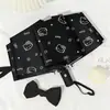Paraguas de Perrito con Dibujo Lineal Estilo Crema Totalmente Automático para Mujer Sombrilla Plegable Fresca y Sencilla Protector Solar Paraguas de Doble Uso para Sol y Lluvia