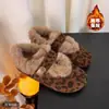 Zapatos Birkenstock Planos Retro para Mujer 2026 Nuevo Estilo Invierno Más Terciopelo Cálidos Botas de Nieve Zapatos de Piel sin Cordones