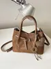 Bolso de trabajo de otoño e invierno para mujer, nuevo bolso de hombro retro de moda 2026, bolso cruzado de gamuza