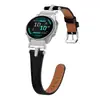 Adecuado para Garmin fenix5/6/7/8 nuevo correa de cuero con forma de T adornada con diamantes, correa de cuero universal para smartwatch