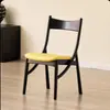 Cadeiras Vintage Criativas para a Sala de Estar, Cadeiras de Jantar de Madeira com Encosto, Cadeiras de Mesa de Hotel de Luxo Leve Estilo Antigo de Designer