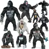 Juguete de Modelo Animal Sólido para Niños Simulación Primates Mono Gorila Simio Chimpancé Regalo Cognitivo