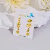 4 Pares de Brincos Conjunto de Combinação de Uma Carta Exportação Ins Novo Produto Aço Inoxidável Brincos Assimétricos de Console de Jogo de Nave Espacial