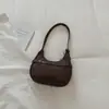 Bolso de hombro único con estampado nuevo, versátil tejido moda exquisito axila 2026 bandolera para mujer, bolso de otoño vintage para el día a día