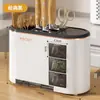 Estante de Almacenamiento de Cocina Multifuncional para Uso Doméstico, Estante Grande para Almacenamiento de Condimentos, Caja de Condimentos, Soporte para Palillos y Cuchillos Todo en Uno