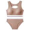 Ropa interior deportiva de comercio exterior, traje de ropa interior, cinturón para mujer, almohadilla para el pecho, chaleco pequeño, grande, sin espalda, push-up, envoltura para el pecho, hermoso traje de sujetador para la espalda