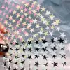 Macaron Y2K Pegatinas para Uñas de Estrella de Cinco Puntas Simples Versátiles Adhesivas Irregulares Pegatinas de Arte para Uñas de Estrella de Cinco Puntas