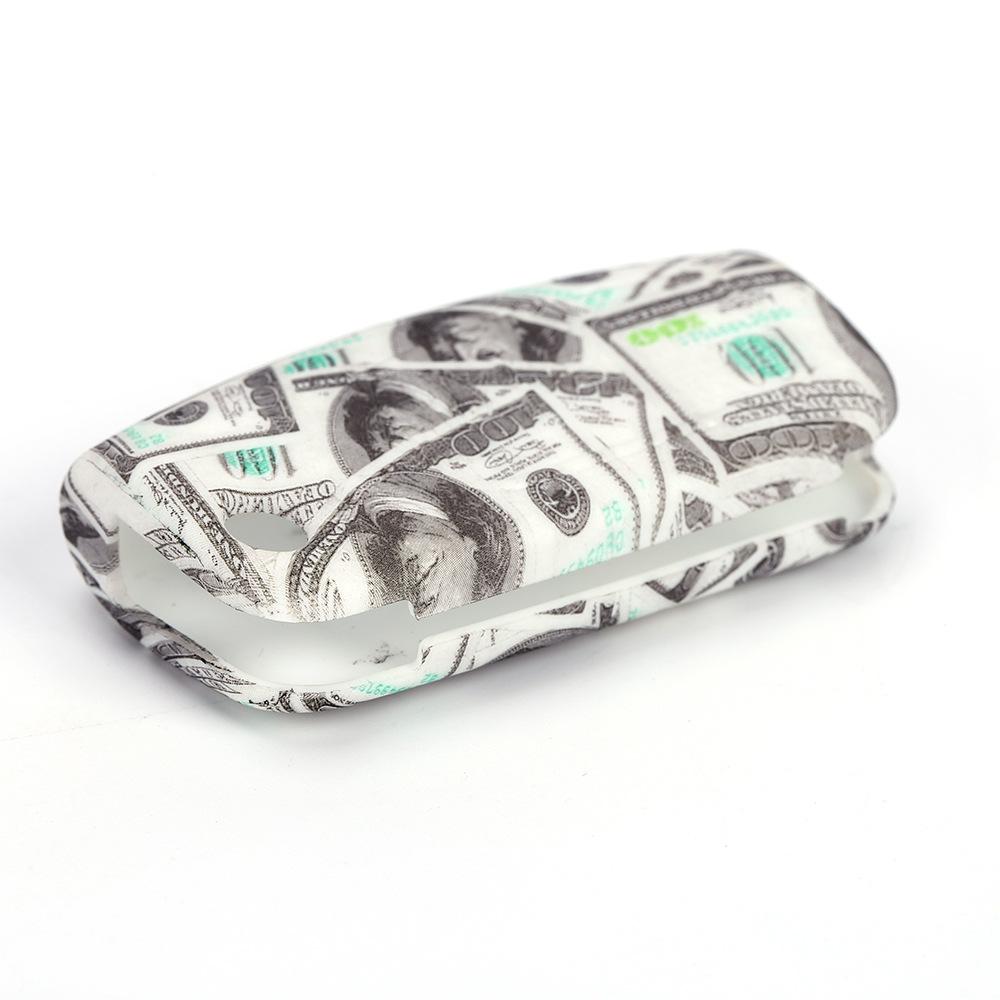 福特经典福克斯折叠3键无标水转印美钞