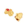 Aleación de oro arena antigua aceite que gotea pulsera de pareja afortunada lucky lucky cabeza de león cuerda de hilo accesorios de joyería diy
