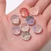 10 Cuentas de Gelatina de Verano Vidrio Transparente Patrón Doble Recto Cuentas Pulsera de Cuentas de Vidrio Cuentas Sueltas DIY Hecho a Mano