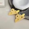 Clip Divertido de Queso Clip para el Cabello de la Parte Trasera de la Cabeza Tiburón Clip para el Cabello de Niña Pinza de Pico de Pato Cabello Roto tamaño pequeño Pinza para Recoger la Mitad del Cabello