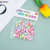Exportação Transfronteiriça Resina Rosa Pulseira DIY Acessórios de Contas Cartão de Unha de Papel Cabeça Pulseira Acessórios de Contas Contas
