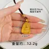 Pingente Tradicional Vietnamita Dourado Amarelo Deus da Riqueza, Colar Dourado Imitação Deus da Riqueza, Cor Duradoura Resistente ao Desbotamento, Fabricante de Joias Atacado