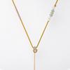 Tecido à mão Dongling jade ábaco contas pendente corda pendente corda colar corda Jade bravo paz fivela corda pendente