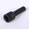 Hexágono soquete 1/2 pistola de ar comprimido de uma peça cabeça de lote pneumática hexagonal chave de fenda manga ameixa manga hexagonal pistola de ar terno lote