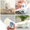 Xícara de Aroma em Argila Roxa, Conjunto de Xícaras de Aroma em Porcelana Branca Jade, Xícara Individual, Conjunto de Chá Kung Fu, Acessórios para Cerimônia do Chá, Xícara de Chá, Xícara de Degustação