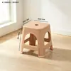 Banqueta plástica espessa para uso doméstico na sala de estar, banqueta alta simples e econômica para adultos, banqueta de mesa de jantar alargada, cadeira antiderrapante feita de borracha durável