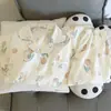 Pijama de Gaze de Algodão Puro com Desenho de Dachshund e Nuvem para Mulheres 2026 Novo Outono/Primavera Mangas Longas Cardigan Roupa de Casa Verão