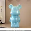 Ornamento de Urso Coração de Alta Qualidade 28cm Cerâmica Galvanizada Sala de Estar Gabinete de TV Ornato de Luxo Acessível Decoração Presentes