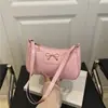 Bolsa de Hombro con Lazo Súper Popular 2025, Bolso de Hombro de PU de Moda y con Estilo, Bolso Pequeño, Bolso de Hombro Popular Transfronterizo