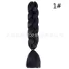 Peluca en Stock Trenzas Africanas 100g Fibra Sintética de Alta Temperatura Doble Cola de Caballo Peluca de Cosplay en Stock