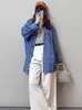 Estilo Nuevo Primavera y Verano Camisa Rayada Holgada Talla Grande Cardigan Chaqueta de Manga Larga Versátil Casual