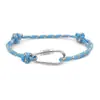 Nuevo Pulsera de Cuerda Rpet Color Macron con Mosquetón Multifuncional Pulsera de Joyería de Cuerda de Poliéster