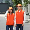 Chaleco de voluntario hecho a medida ropa de campaña publicitaria impresa en logo ropa de voluntario de bienestar público chaleco de doble capa